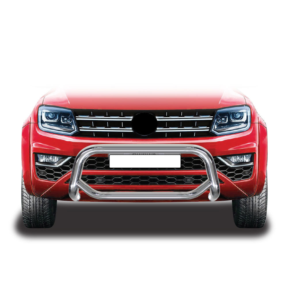 VW AMAROK 2017+ CHROME NUDGE BAR WITH AIRBAG SENSOR