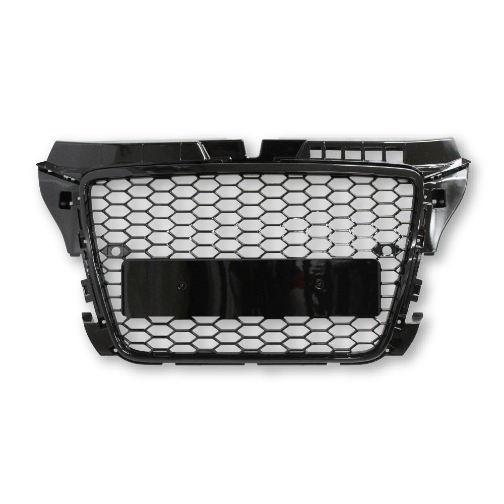 AUDI A3 2008+ 8P DEBADGED RS GRILL GLOSS BLACK