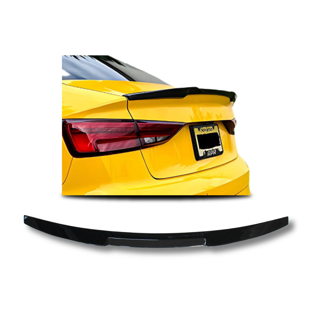 AUDI A3 (8V/8V2) 2014-2020 M4 STYLE BOOT SPOILER GLOSS BLACK