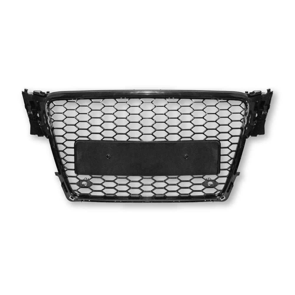 AUDI A4 2007+ B8 DEBADGED RS GRILL GLOSS BLACK