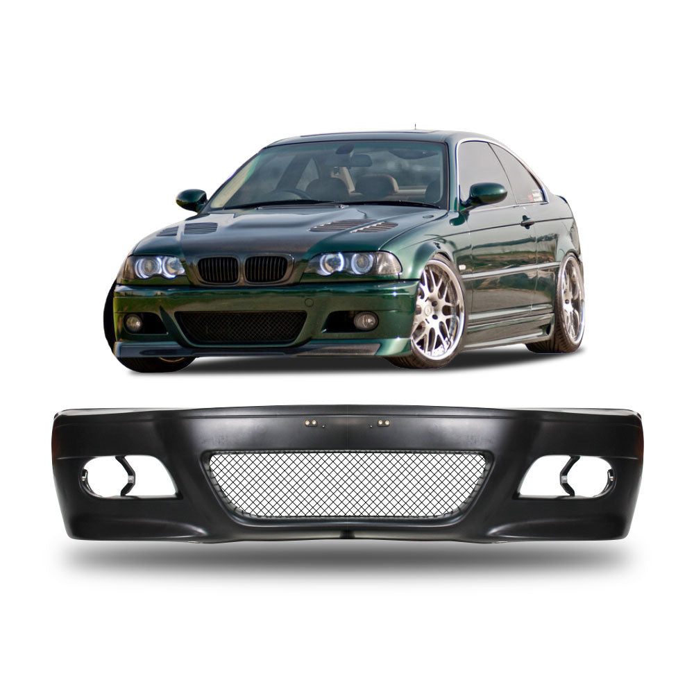 SUITABLE TO FIT BMW E46 4 DOOR M3 LOOK PLASTIC FRONT BUMPER