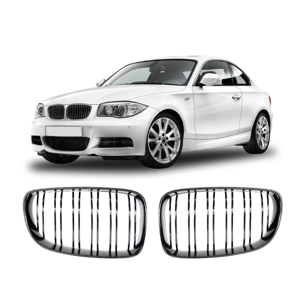 SUITABLE TO FIT BMW E82 M4 STYLE KIDNEY GRILLS FITS FACELIFT & PRE-FACELIFT