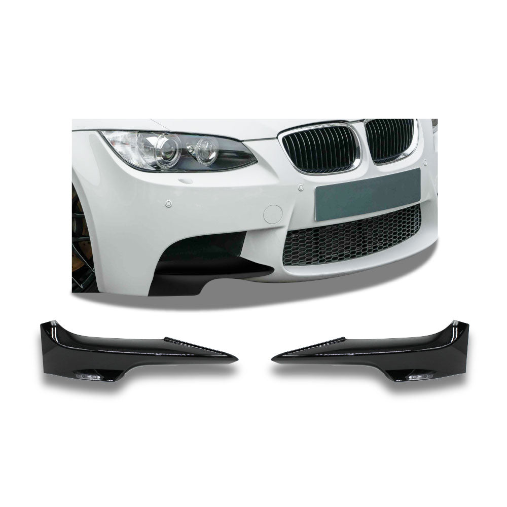 SUITABLE TO FIT BMW E92 2005+ FRONT SPLITTERS GLOSS BLACK