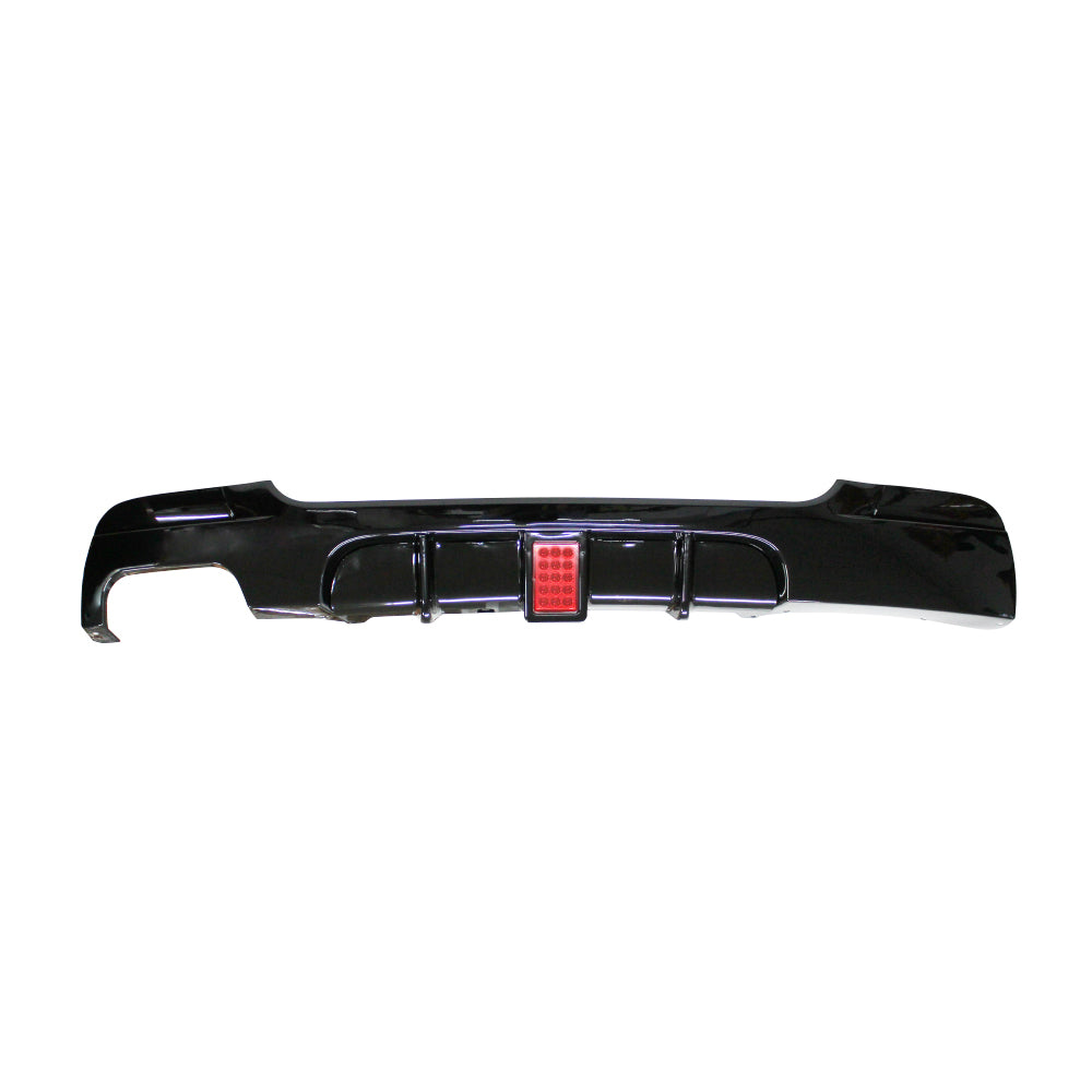 SUITABLE TO FIT BMW E92 LED DIFFUSER DOUBLE PIPE SINGLE OUTLET GLOSS BLACK