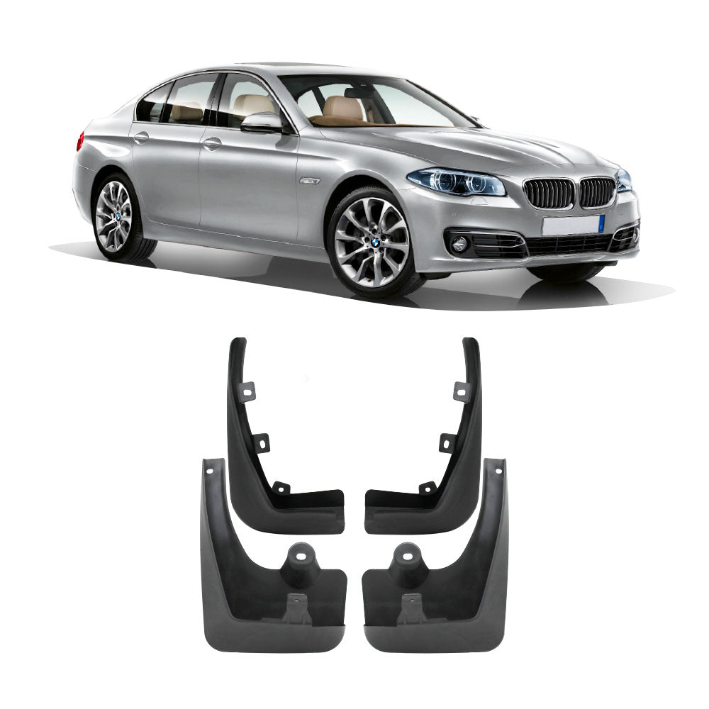 SUITABLE TO FIT BMW F10 2014+ FACELIFT MUDFLAPS 4 PIECE SET
