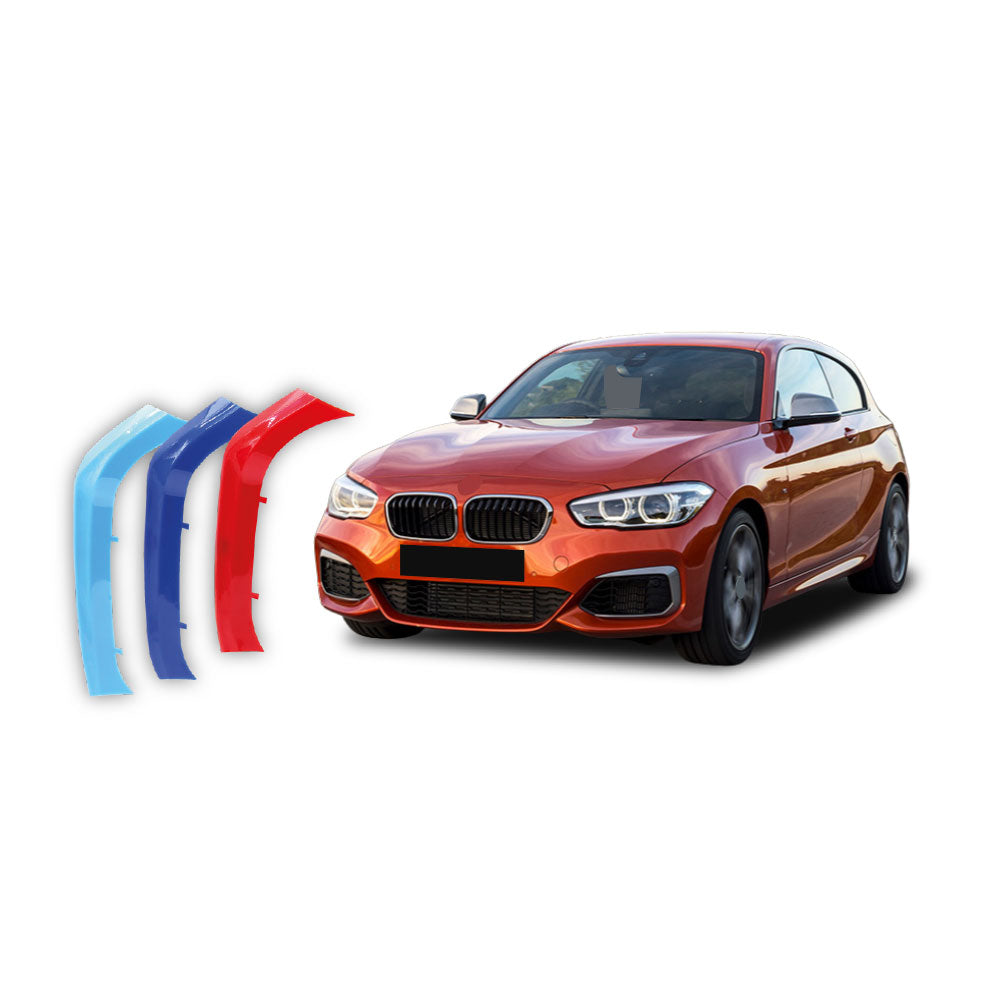SUITABLE TO FIT BMW 1 SERIES F20 LCI 2019+ M COLOURS KIDNEY GRILL CLIPS