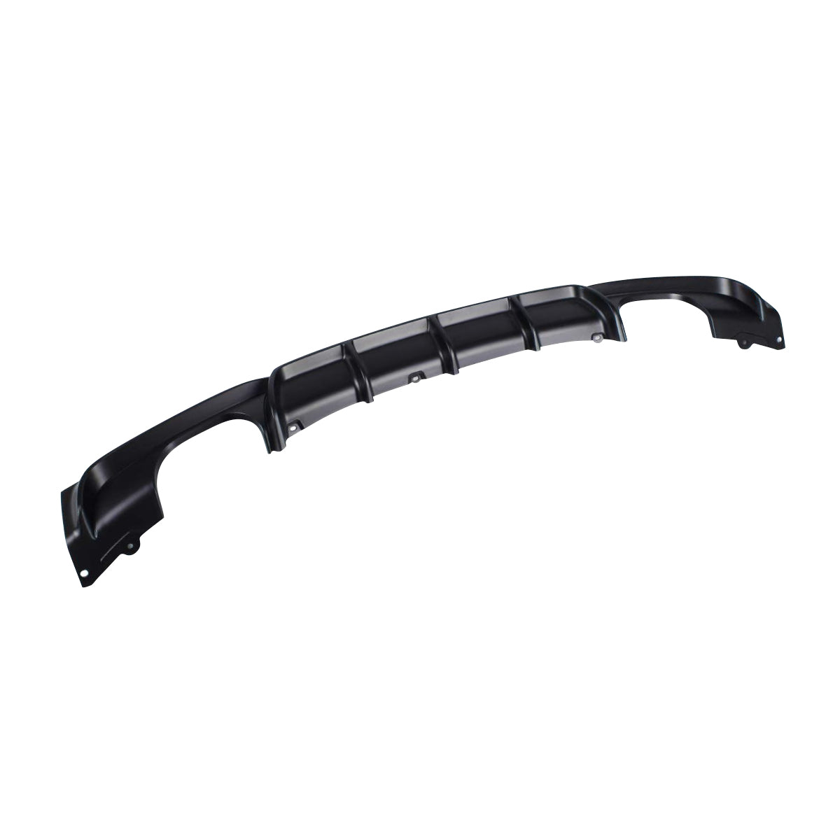 SUITABLE TO FIT BMW F30 SPORT DIFFUSER DOUBLE OUTLET DOUBLE PIPE GLOSS BLACK