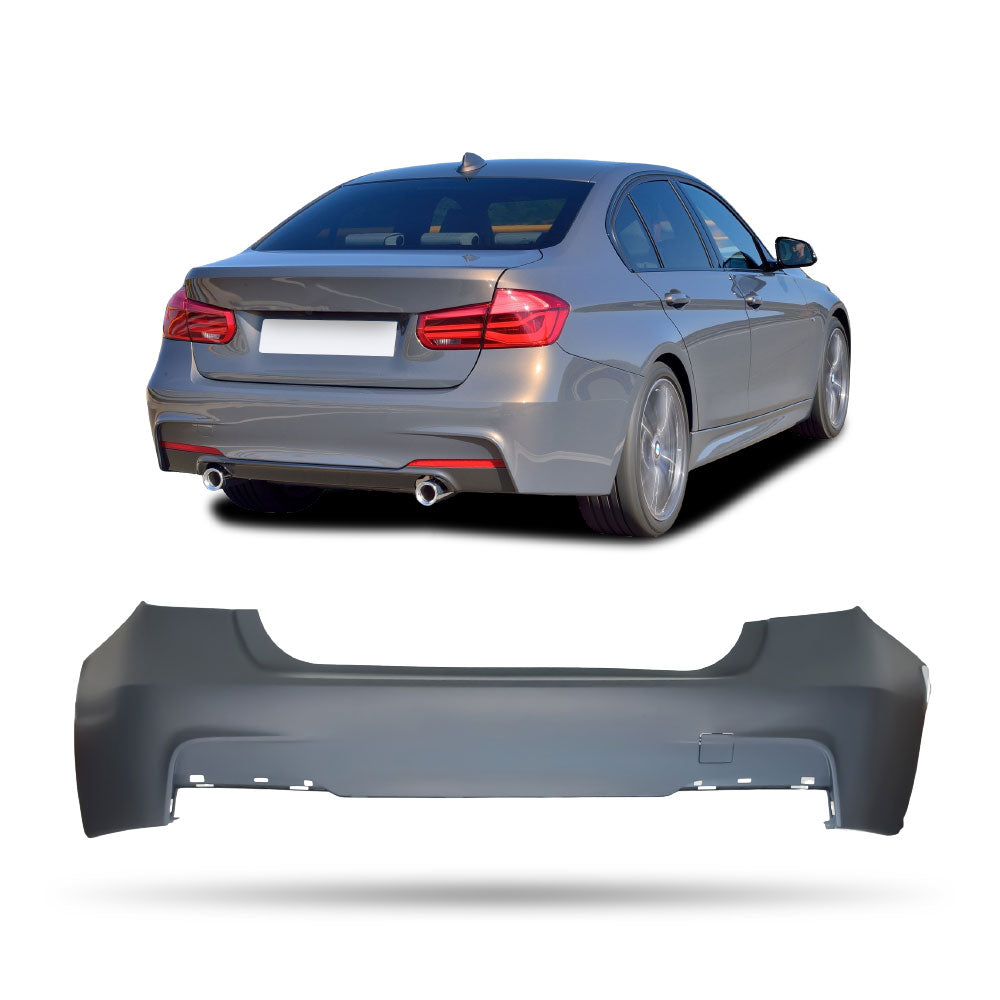 SUITABLE TO FIT BMW F30 M SPORT PLASTIC REAR BUMPER NO PDC UNPAINTED