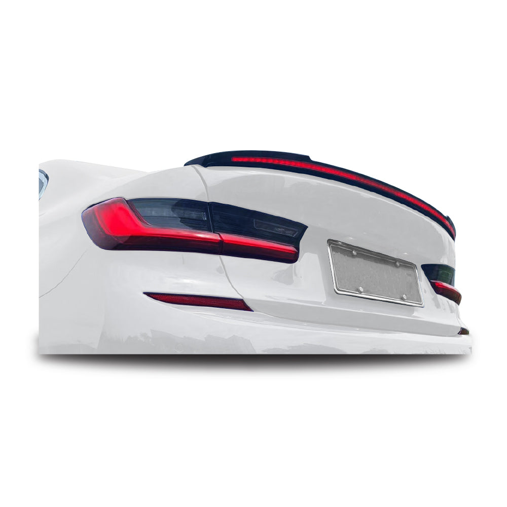SUITABLE TO FIT BMW G20 LED FLOW BOOT SPOILER GLOSS BLACK