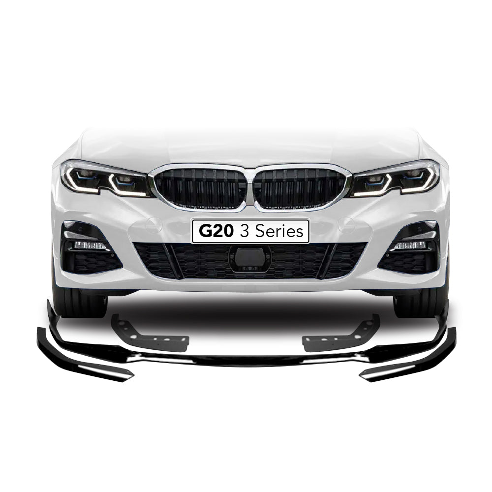 SUITABLE TO FIT BMW G20 M PERFORMANCE 1 PIECE FRONT LIP GLOSS BLACK
