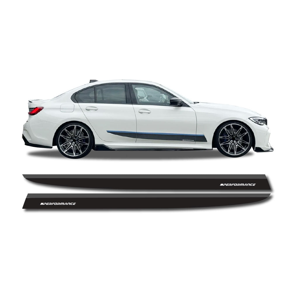 SUITABLE TO FIT BMW G20 M PERFORMANCE SIDE DECAL STICKER TITANIUM