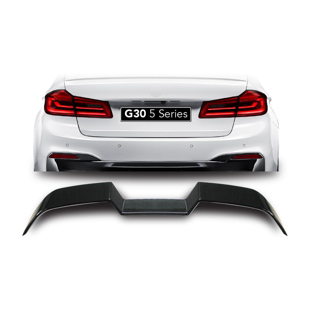 SUITABLE TO FIT BMW G30 V WING BOOT SPOILER GLOSS BLACK