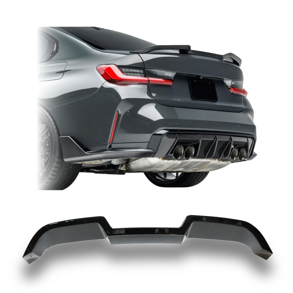 SUITABLE TO FIT BMW G80 M3 V STYLE BOOT SPOILER WING GLOSS BLACK
