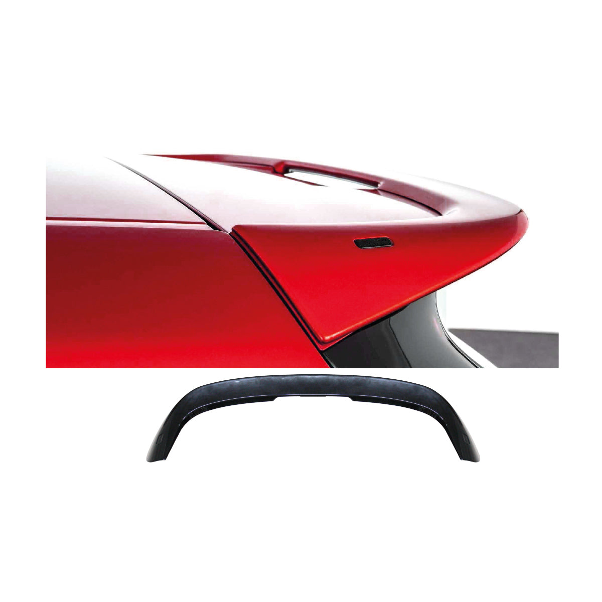 SUITABLE TO FIT BMW X1 2017+ AC STYLE BOOT SPOILER GLOSS BLACK