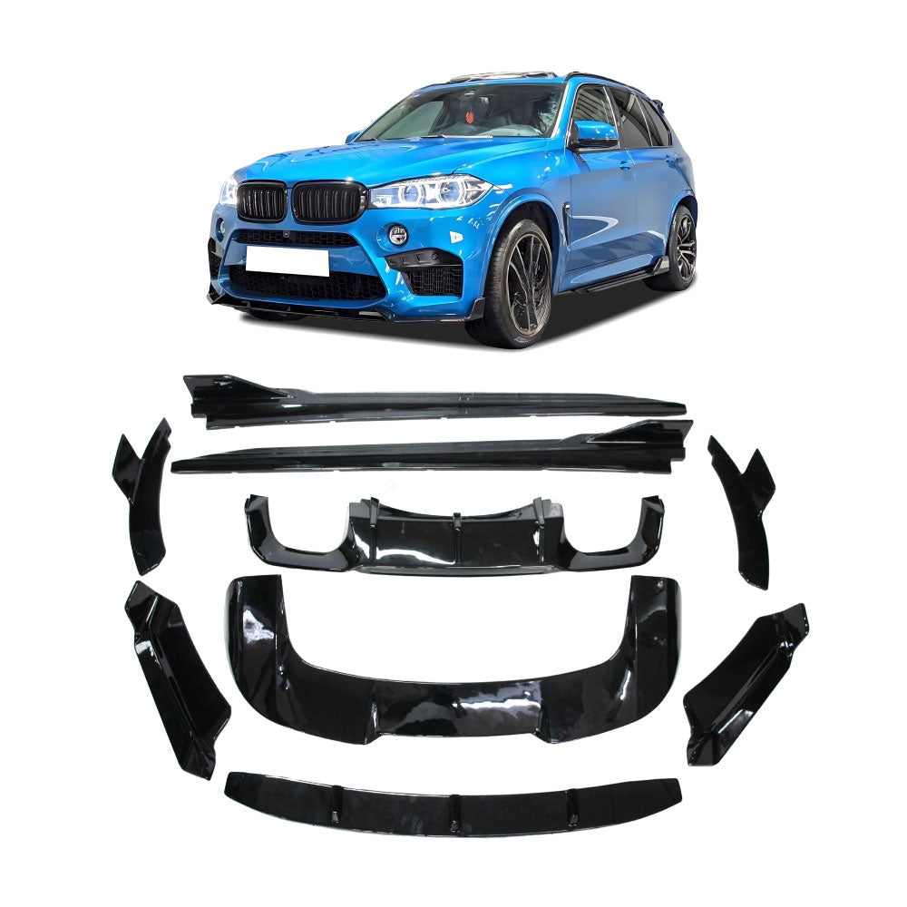 SUITABLE TO FIT BMW X5M F85 2014+ WARRIOR BODY KIT 9 PIECE GLOSS BLACK