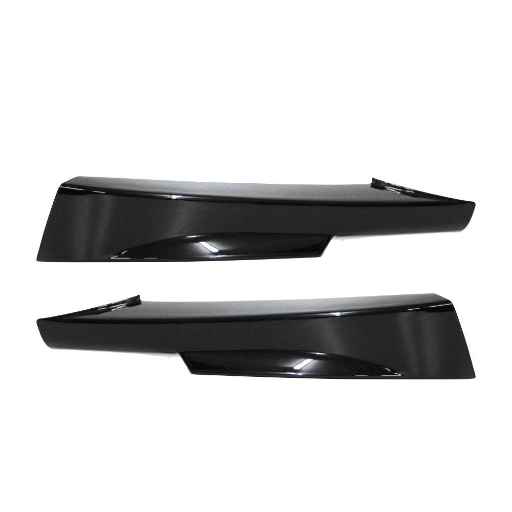 SUITABLE TO FIT BMW E90 2009+ FACELIFT LCI M SPORT FRONT BUMPER SPLITTERS GLOSS BLACK