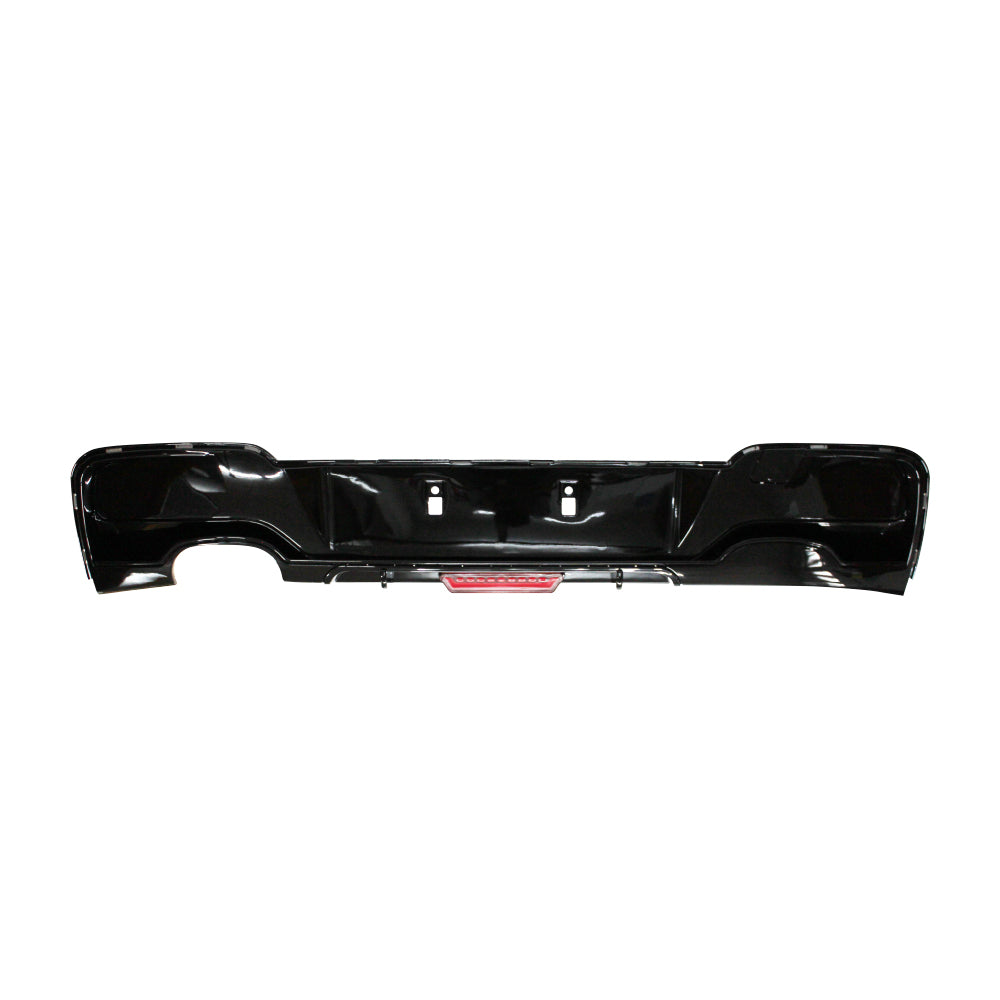 SUITABLE TO FIT BMW F20 2012+ LED DIFFUSER DOUBLE PIPE SINGLE OUTLET BLACK