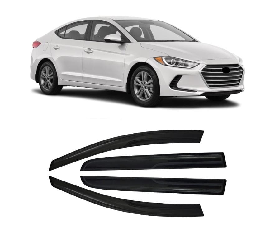 HYUNDAI ELENTRA 2012+ INJECTION BLACK WINDSHIELDS 4 PIECE