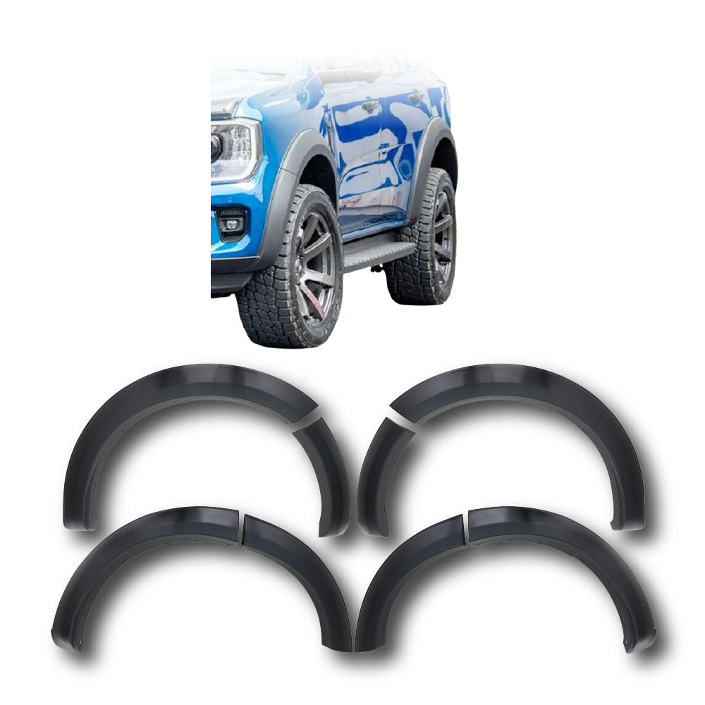 SUITABLE TO FIT EVEREST 2023+ OE STYLE 6 INCH PLAIN WHEEL ARCHES 6 PIECE SET BLACK