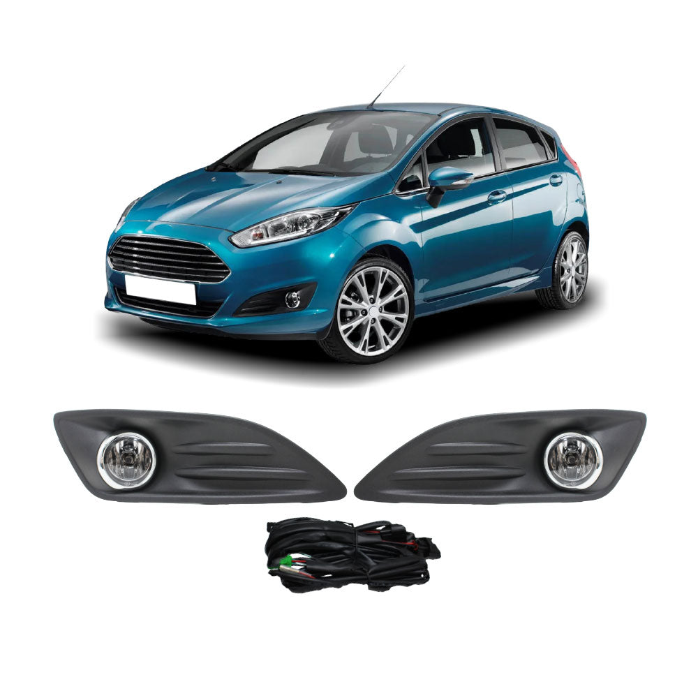 SUITABLE TO FIT FORD FIESTA 2013+ FOG LIGHTS WITH HOLDERS & WIRING
