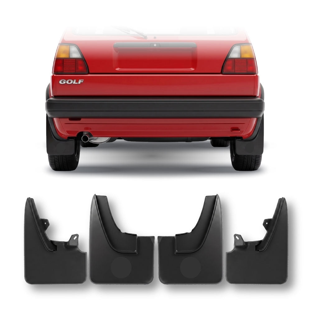 VW GOLF 2 / JETTA 2 MUDFLAPS 4 PIECE SET