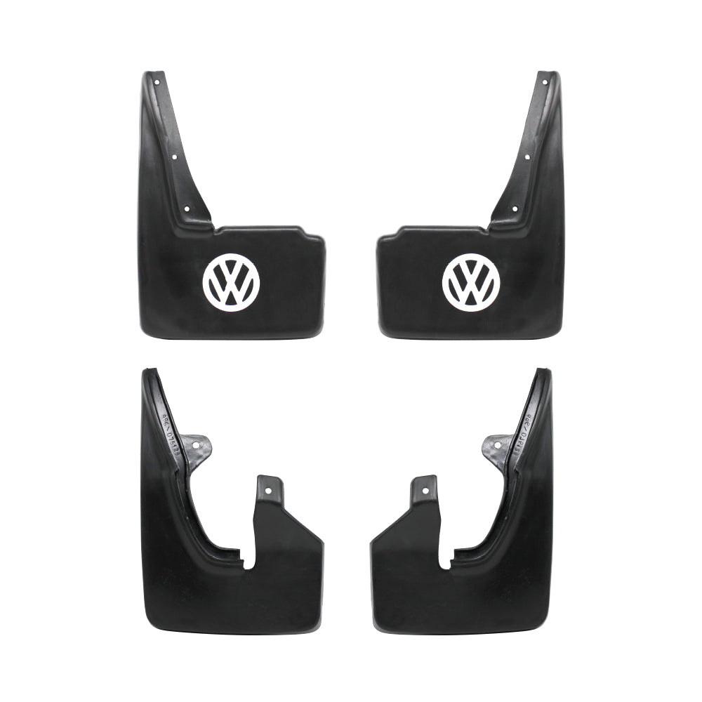 VW GOLF 3 MUDFLAPS NO SIDE SILL VW LOGO - 4 PIECE SET