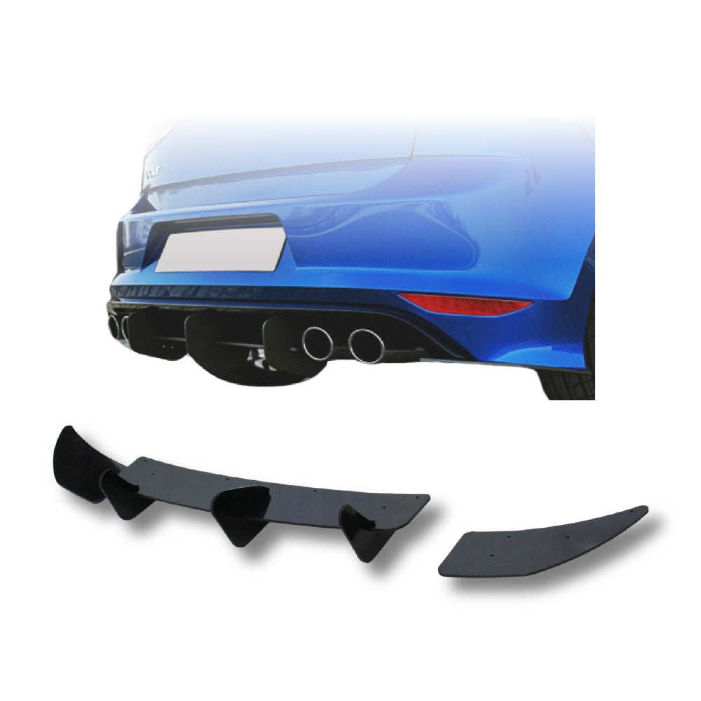 GOLF 7 R LINE MAXTON SINGLE SLAT DIFFUSER 3 PIECE - BLACK