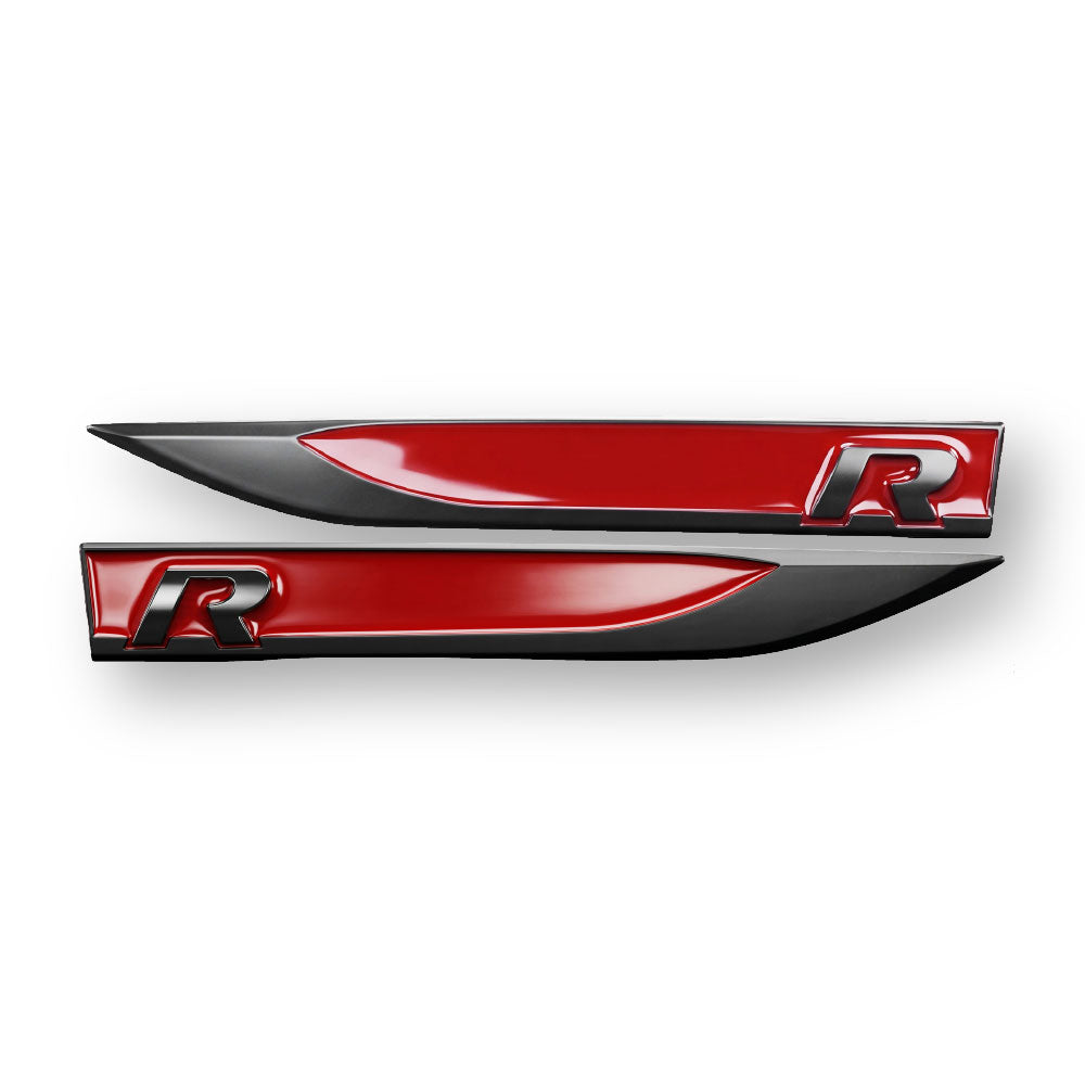 GOLF 7 R LOGO FENDER ARROW BLACK WITH RED