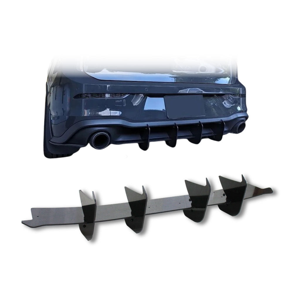 GOLF 8 GTI MAXTON SINGLE SLAT DIFFUSER - BLACK