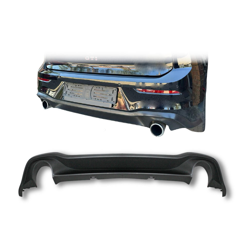 GOLF 8 GTI OEM STYLE DIFFUSER - MATT BLACK