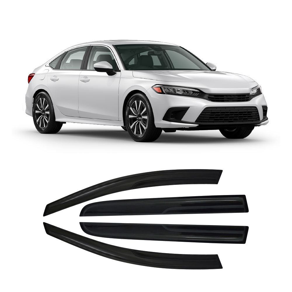 HONDA CIVIC 2023+ INJECTION BLACK WINDSHIELDS 4 PIECE