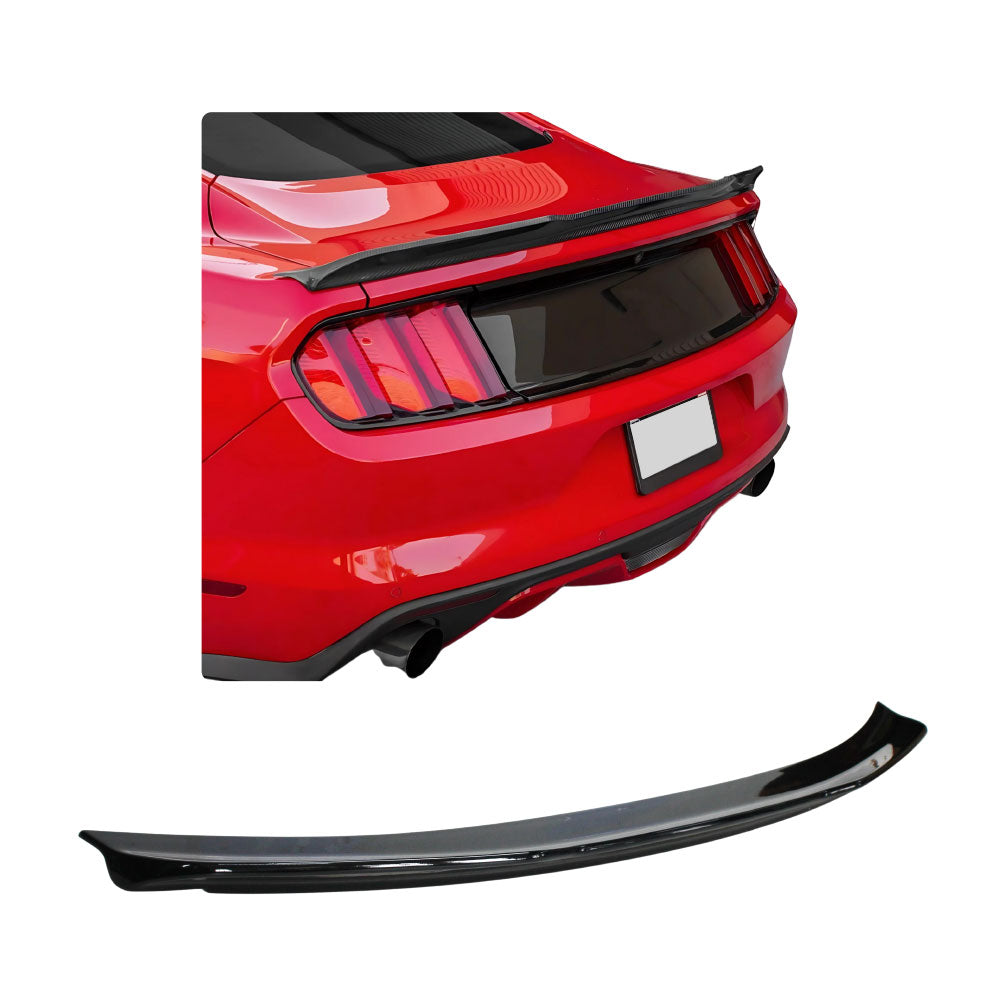 SUITABLE TO FIT MUSTANG 2015-2023 ROUSH STYLE SLIM BOOT SPOILER GLOSS BLACK
