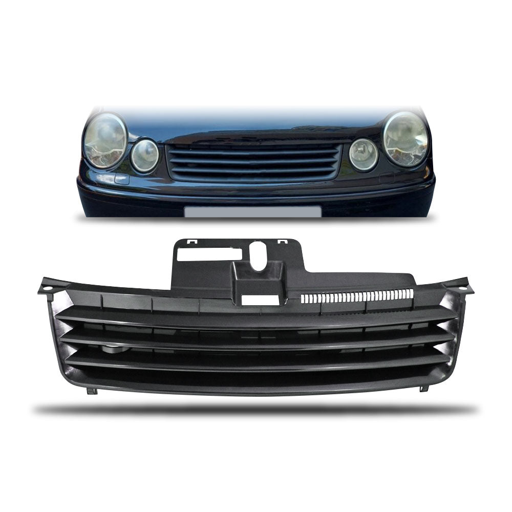 POLO 2002+ MK2 DEBADGED GRILL - GLOSS BLACK