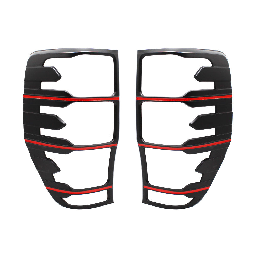 SUITABLE TO FIT RANGER 2012-2022 RED & BLACK RHINO TAILIGHT TRIM