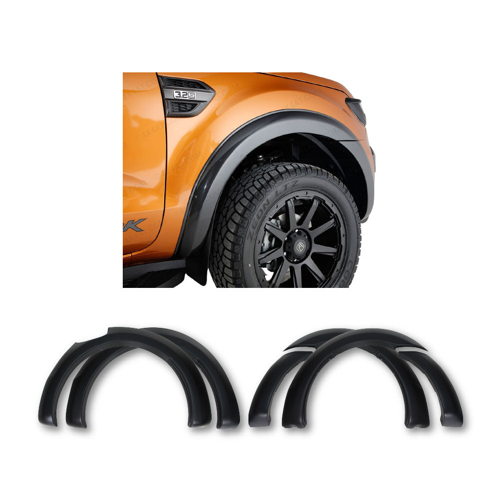 SUITABLE TO FIT RANGER 2016+ RAPTOR 6 INCH PLAIN WHEEL ARCHES BLACK