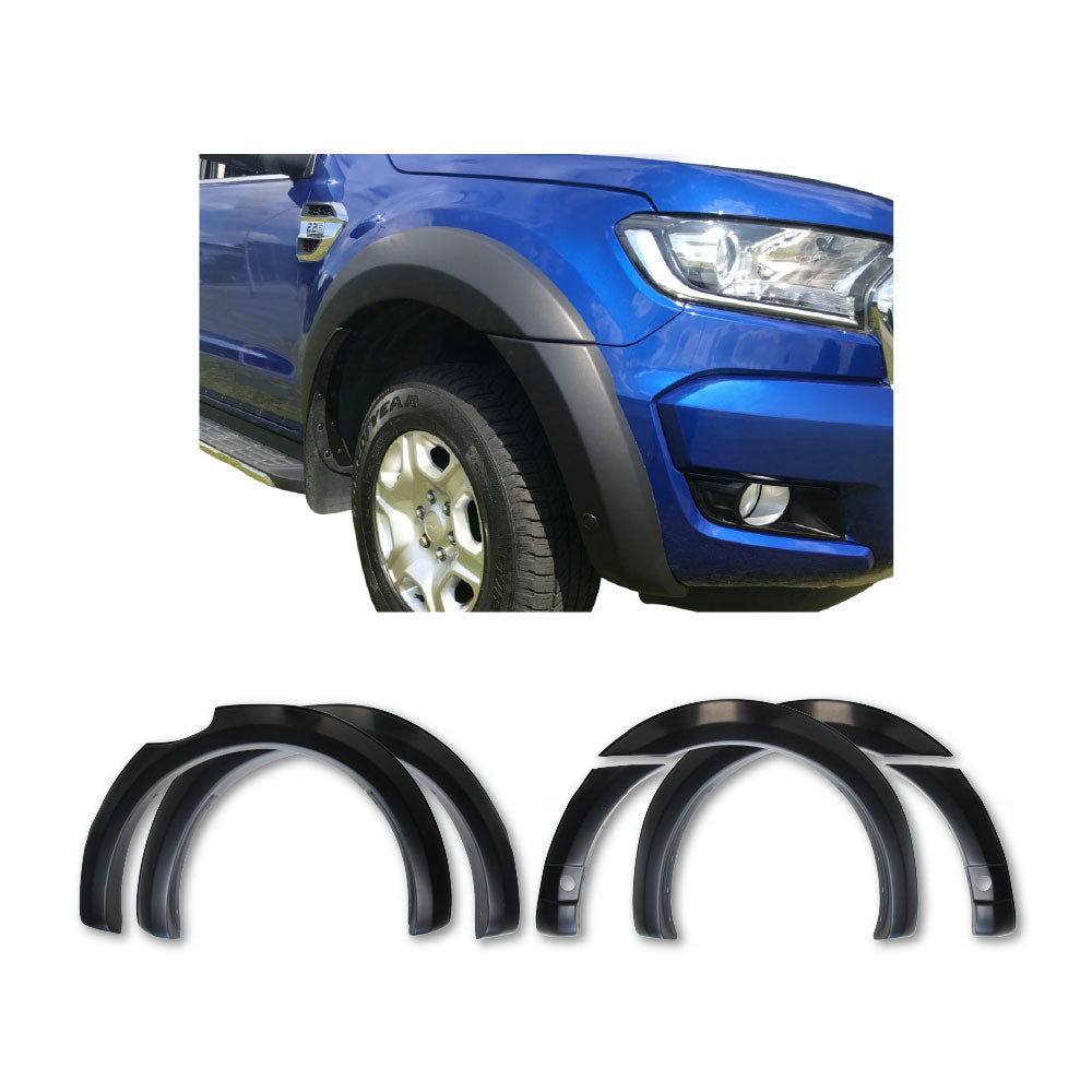 SUITABLE TO FIT RANGER 2019+ RAPTOR STYLE 6 INCH PDC WHEEL ARCHES PLAIN BLACK