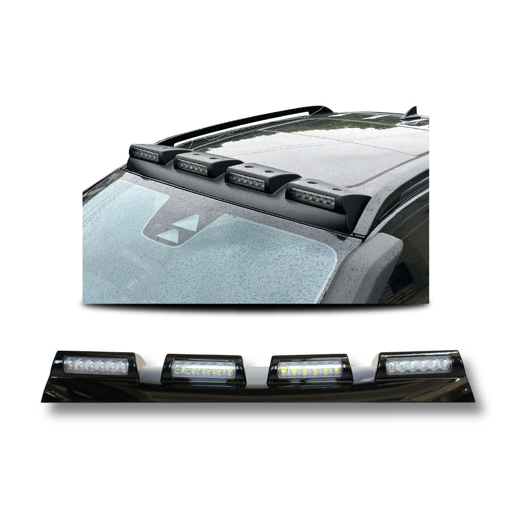 SUITABLE TO FIT RANGER 2023+ NEXT GEN 4X6 LED ROOF SPOILER BLACK
