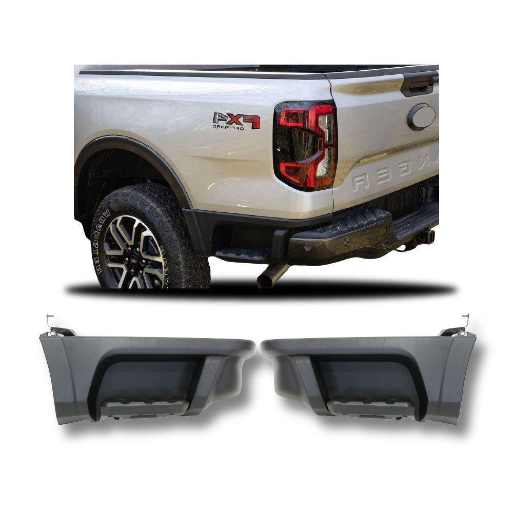 SUITABLE TO FIT RANGER 2023+ NEXT GEN REAR BUMPER SIDE STEPS BLACK