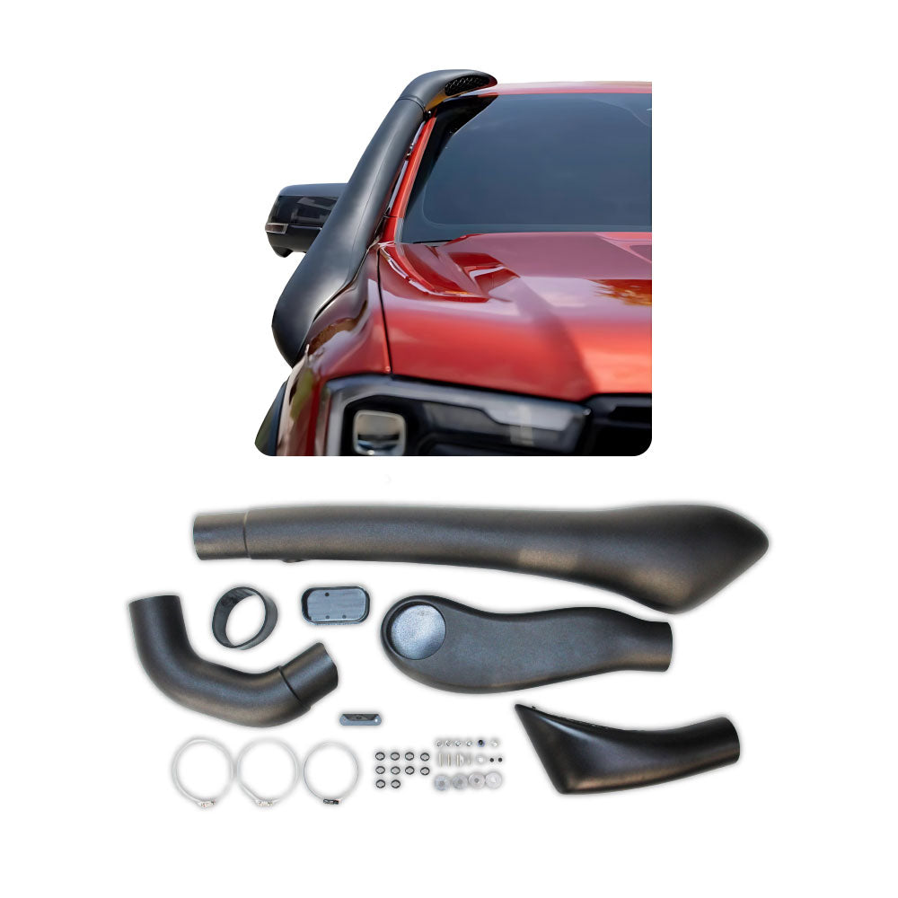 SUITABLE TO FIT RANGER NEXT GEN 2023+ PLASTIC SLIMLINE SNORKEL KIT BLACK
