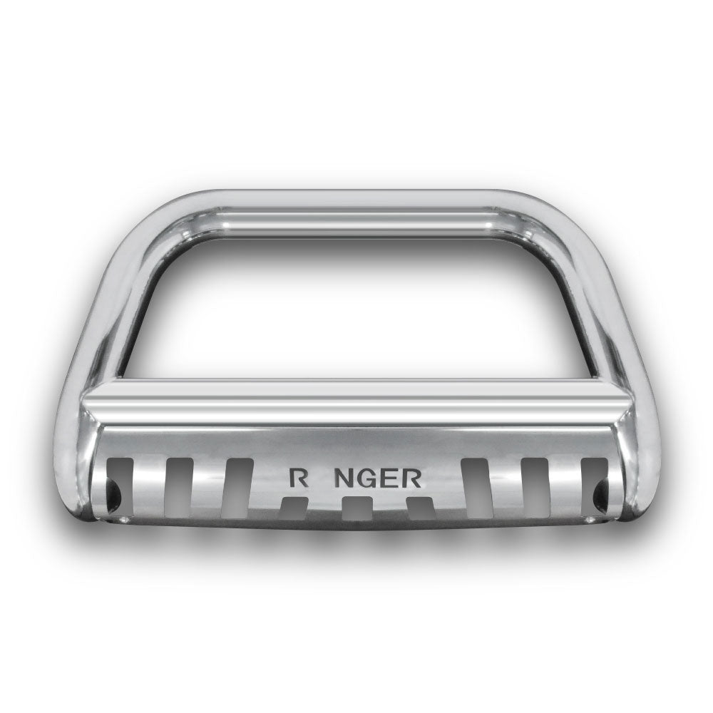 SUITABLE TO FIT RANGER 2012+ B GRADE NUDGE BAR WITH SKID PLATE CHROME