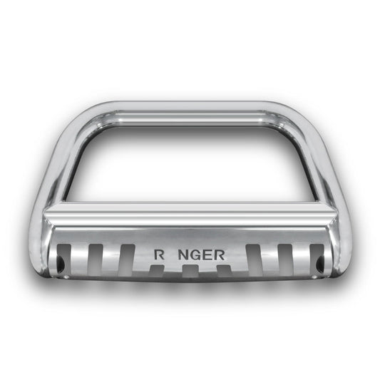 SUITABLE TO FIT RANGER 2012+ B GRADE NUDGE BAR WITH SKID PLATE CHROME