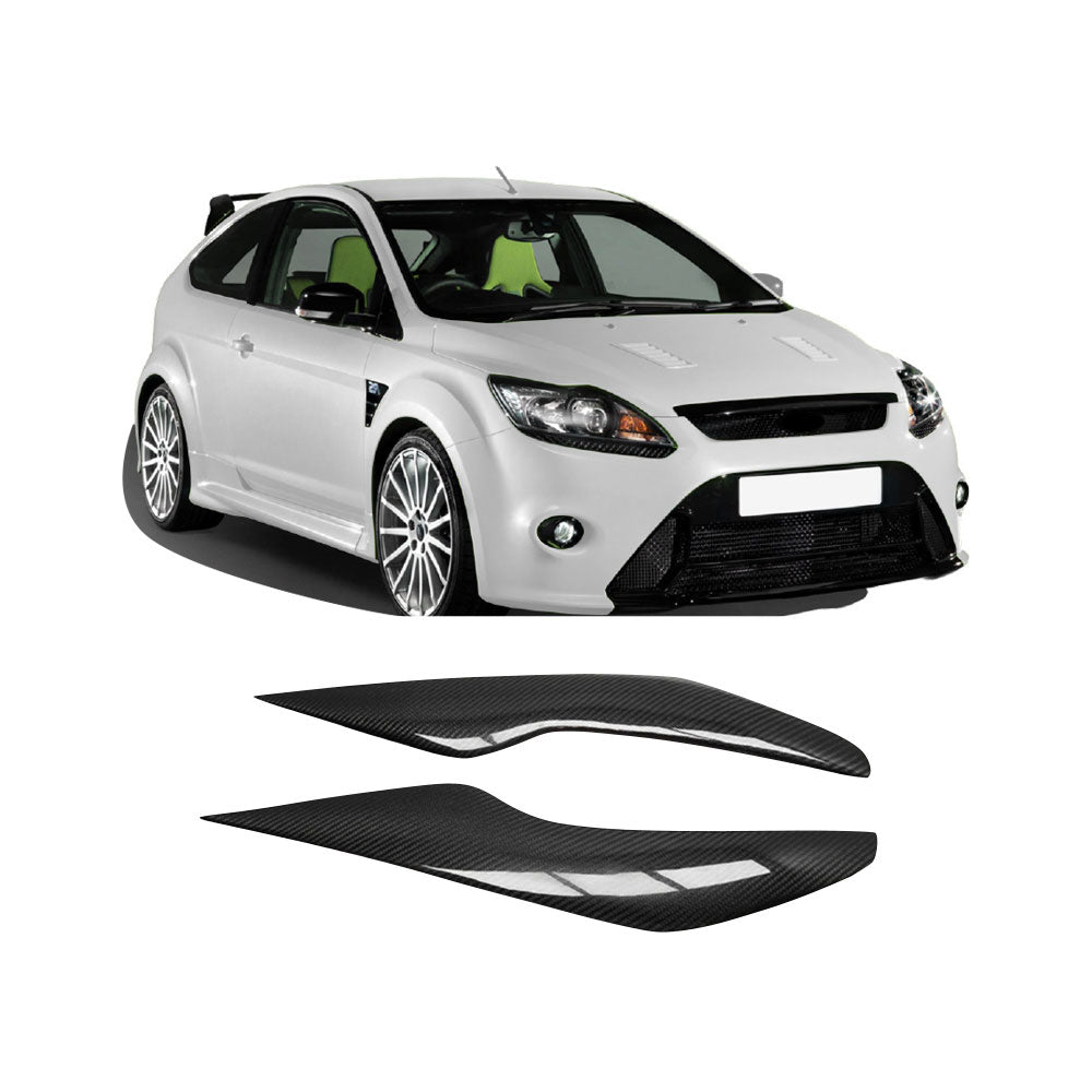 SUITABLE TO FIT FORD FOCUS 05-14 FACELIFT GLOSS BLACK EYELIDS