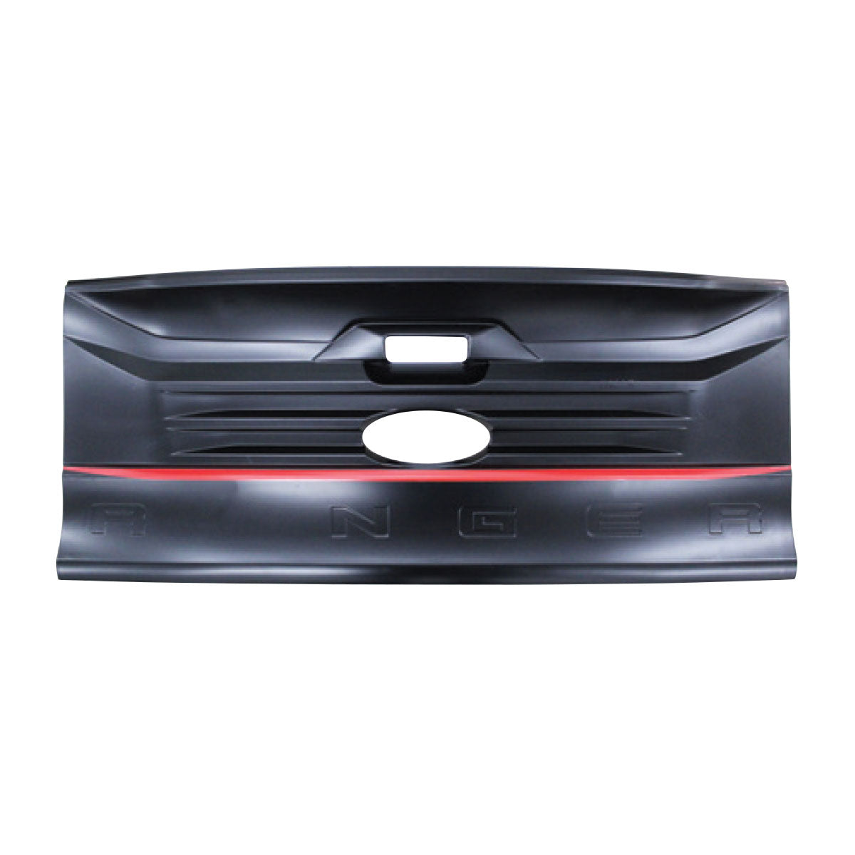 SUITABLE TO FIT RANGER 2012-2022 RHINO DESIGN BIG TAILGATE BOARD BLACK WITH RED