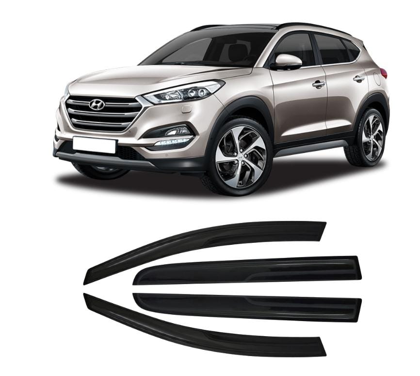 HYUNDAI TUCSON 2016+ INJECTION BLACK WINDSHIELDS 4PC