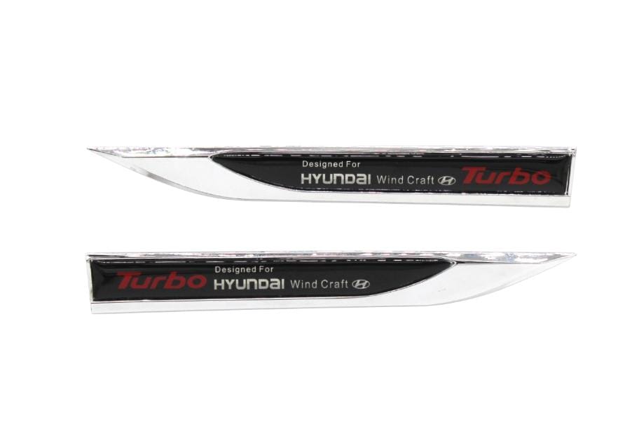 HYUNDAI CHROME AND BLACK FENDER 2PC