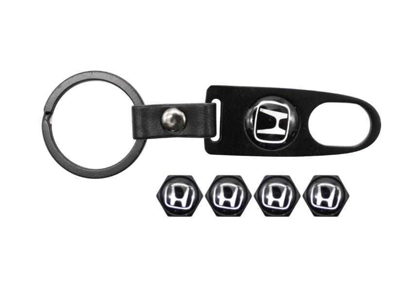 HONDA LEATHER KEY RING