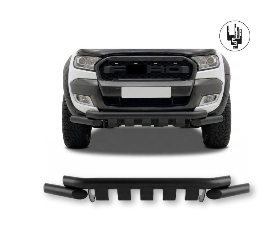 SUITABLE TO FIT RANGER T6 & 7 2012 - 2018 FRONT STLING NAR 3 PIECE SET BLACK