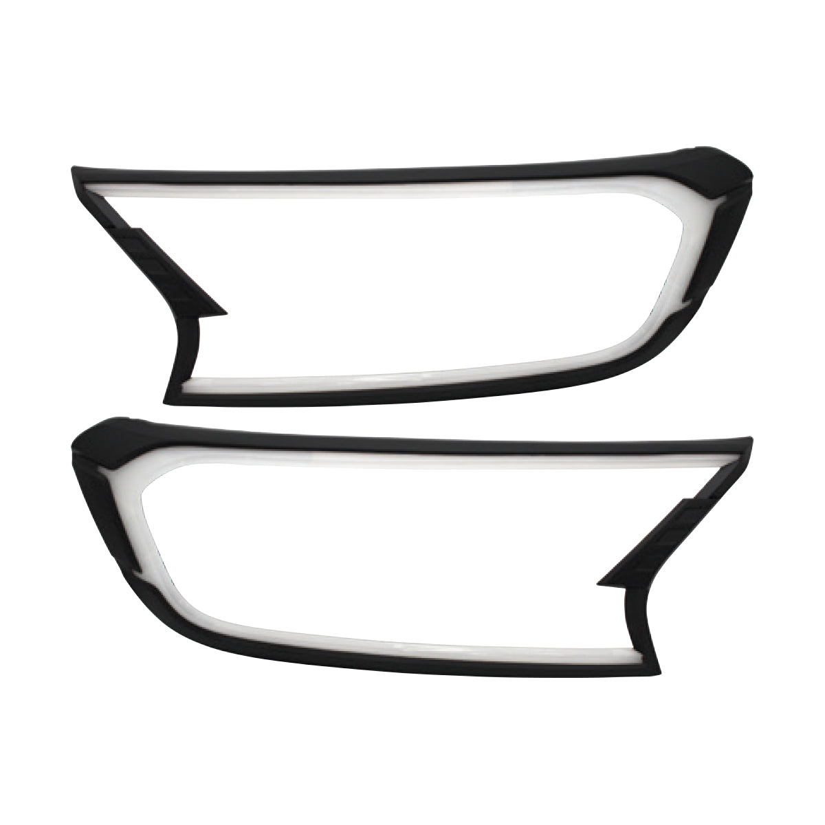SUITABLE TO FIT 2016 RANGER BLACK HEADLIGHT TRIMS WITH LED