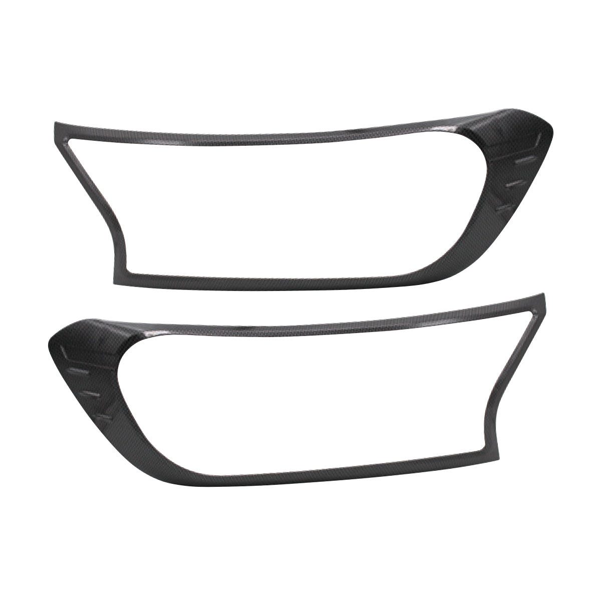 SUITABLE TO FIT RANGER 2016+ CARBON HEADLIGHT TRIM