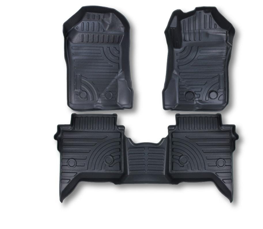 SUITABLE TO FIT RANGER 2023+ 4 DOOR DOUBLE CAB TPE MATS 3D MOULD 3PC SET
